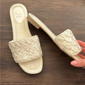 Size 8 A New Day Women's Tan Woven Sandals